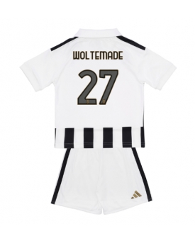 Juventus Nick Woltemade #27 Maglia Gara Casa Repliche 2026-27 Bambino Maniche Corte Juventus Nick Woltemade #27 Maglia Gara Casa Repliche 2026-27 Bambino Maniche Corte